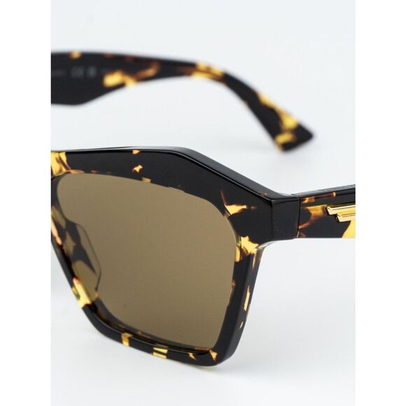 Bottega Veneta Women Sunglasses Havana Brown Shield BV1093S 002 BRAND NEW main image 4